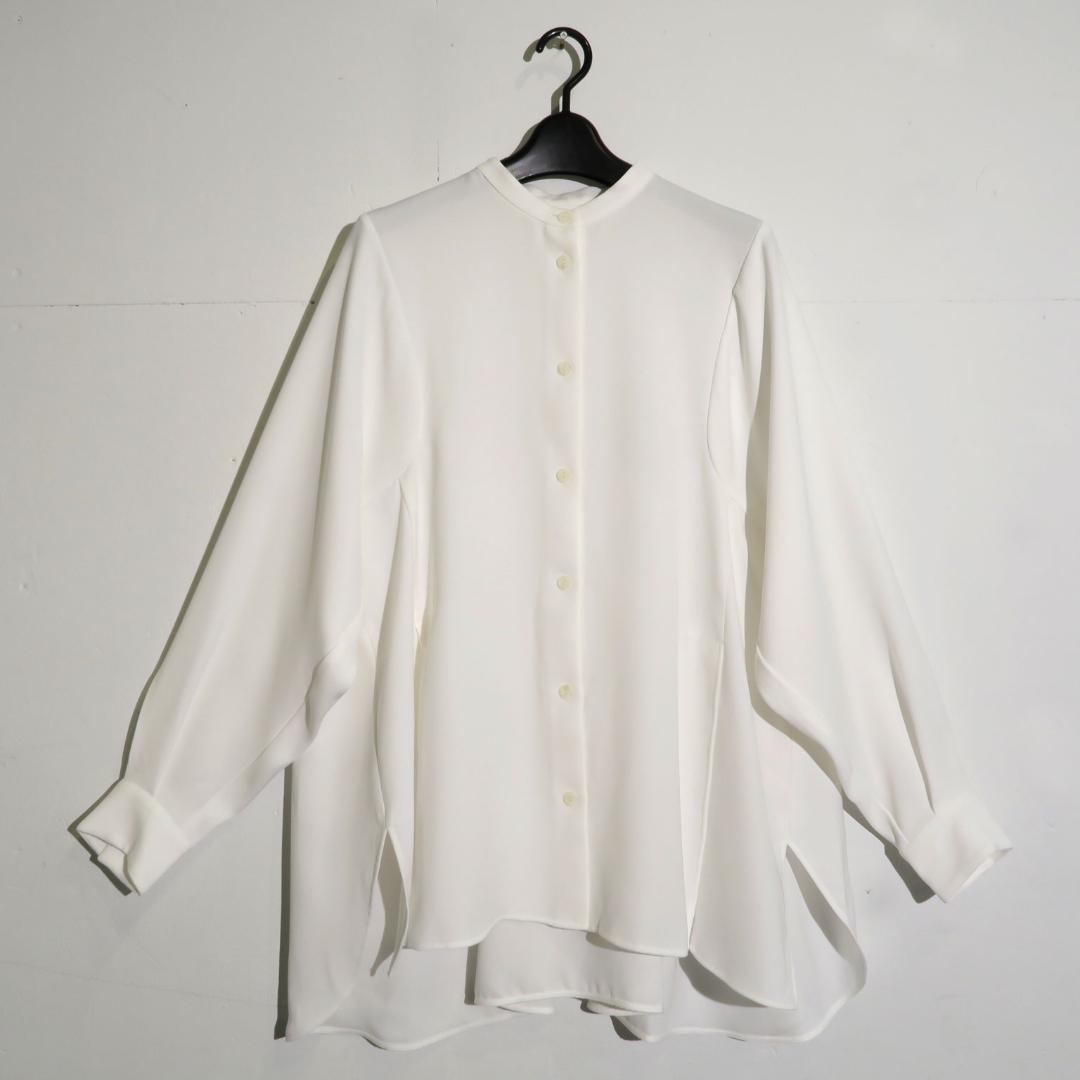 ENFOLD WIDE-SLEEVES SHIRT 38 ホワイト エンフォルド