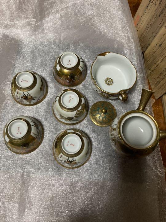 人気品質保証 九谷焼 加賀 高級煎茶セット 木箱入り JsGSC-m24570648867 好評セール