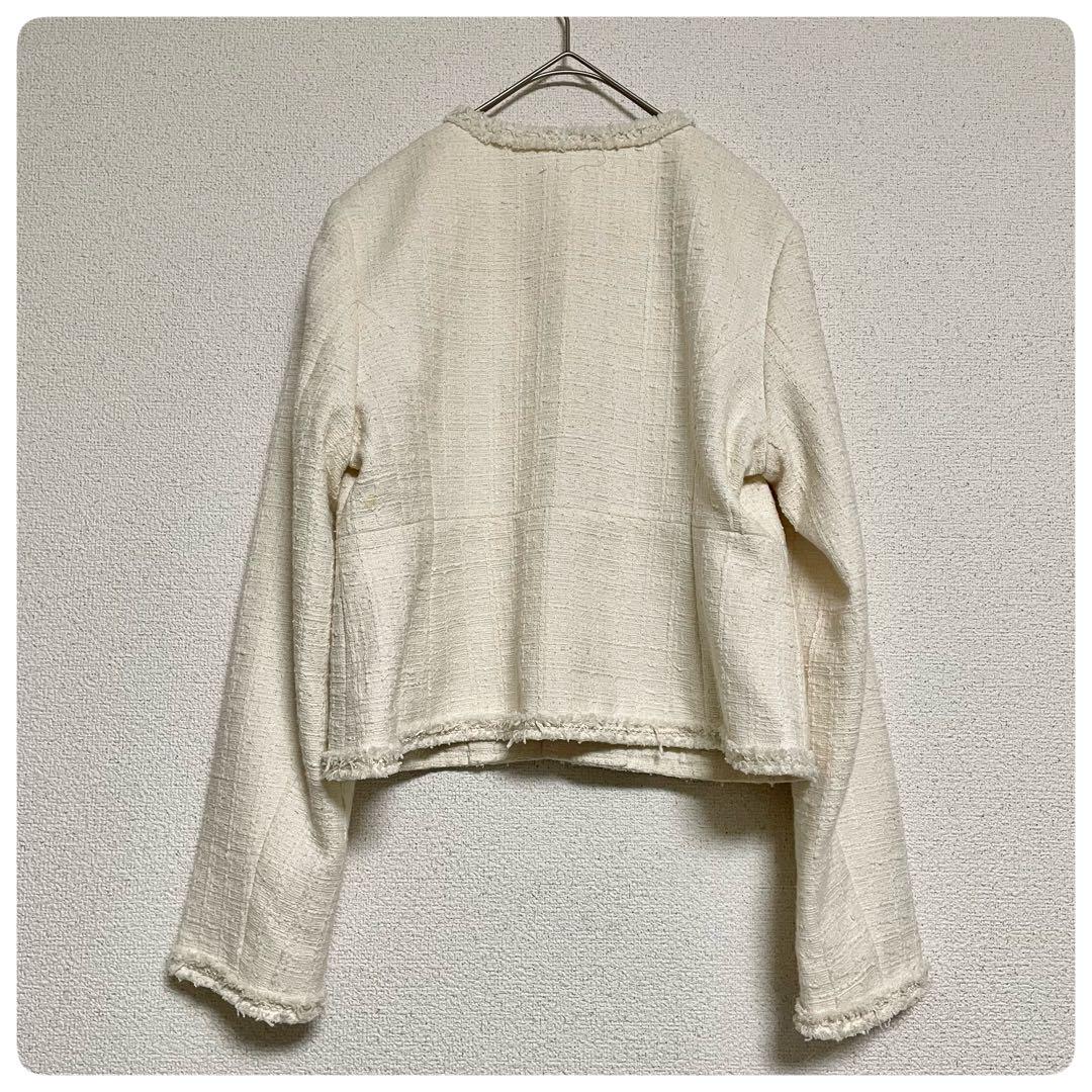 良品【セルフォード】ツイードペプラムジャケット セレモニー