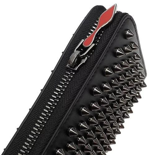 F0537S 新品 Christian Louboutin ラウンドレザー長財布 画像5