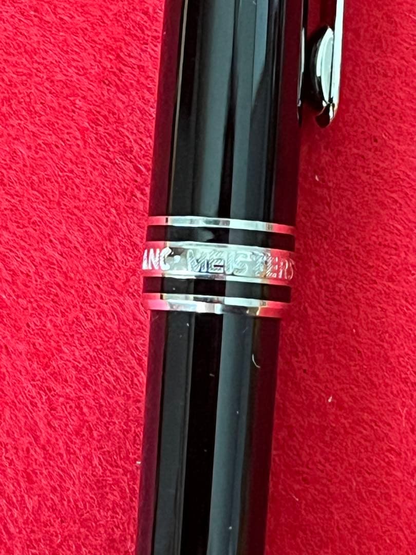 モンブランボールペンマイスターシュテュック ローラーボールプラチナライン❗️美品‼️