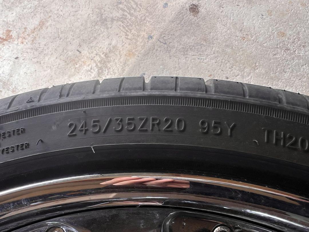 245/35 R20 クロームホイールセット 4本