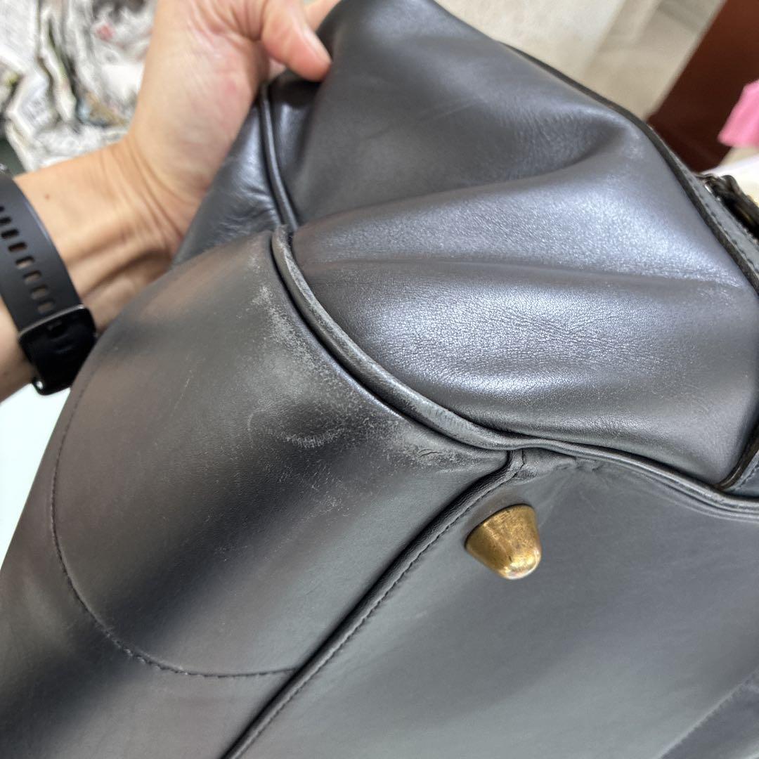 海外最新 W&H ビンテージ GIDDEN メンズ ネイビー バストンバック バッグ