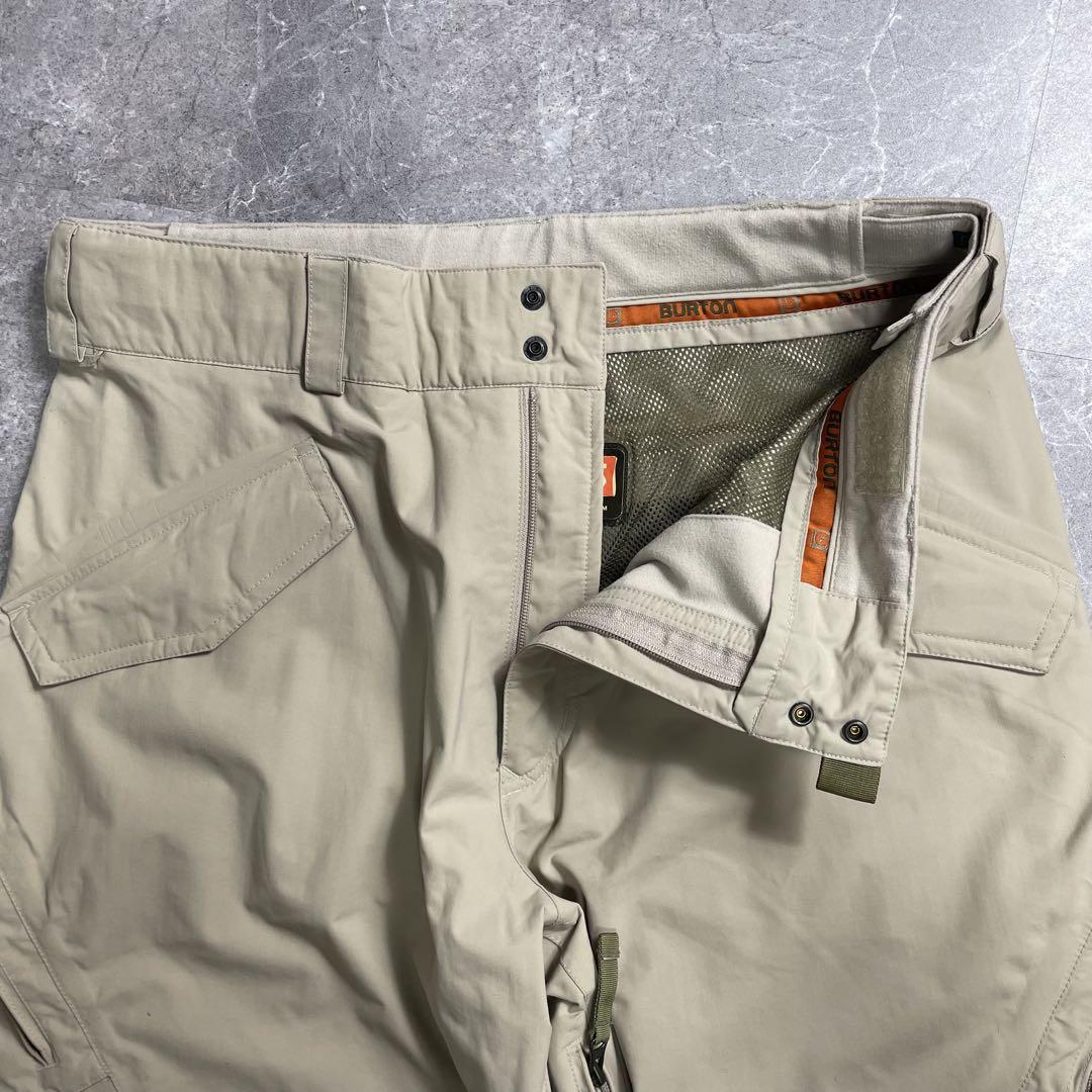 BURTON〈wide ski pants nylon beige snow〉