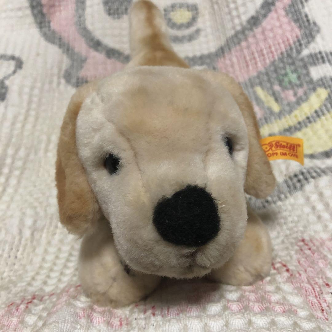 シュタイフ　ラブラドールレトリバーの子犬　ぬいぐるみ　中古品