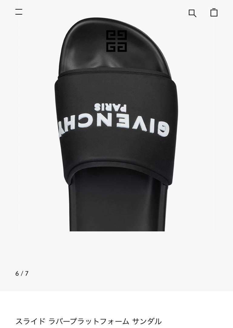 GIVENCHY ジバンシー スライドラバープラットフォームサンダル GIVENCHY ジバンシー スライドラバープラットフォームサンダル