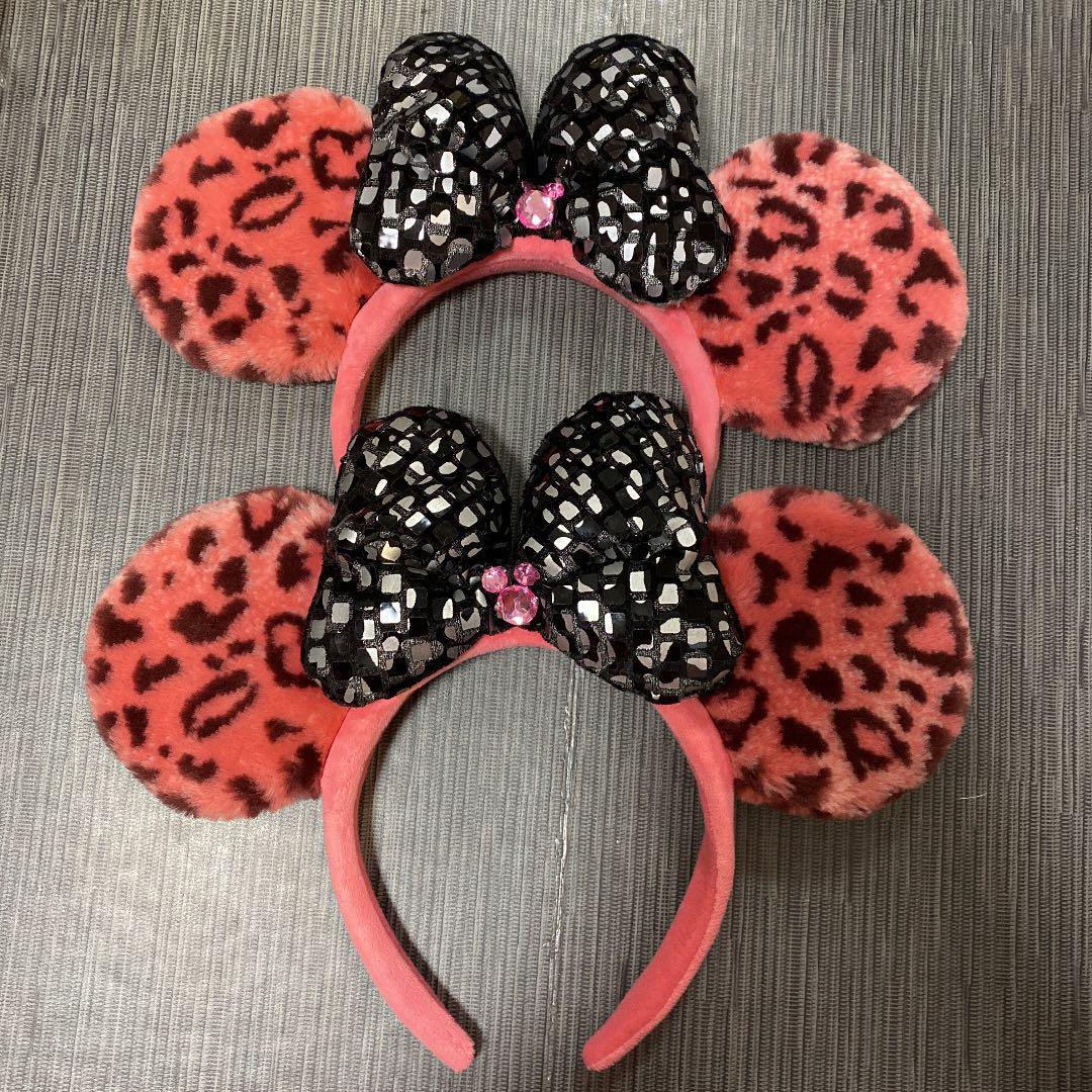 ディズニーカチューシャ ヒョウ柄 ピンク 大人 セット ヘアバンド カチューシャ Shampoohuichol Com