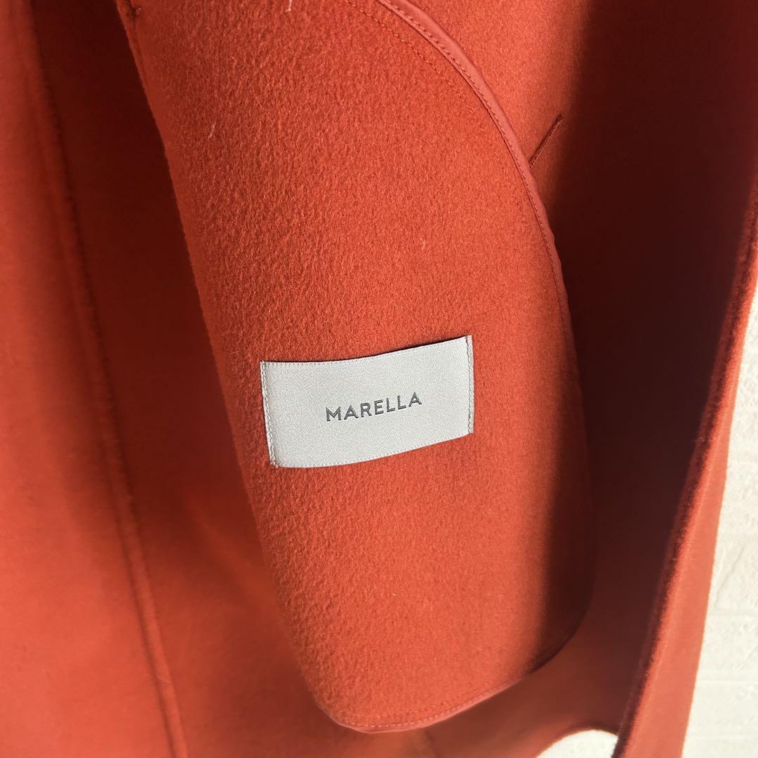 美品✨MARELLA ダブルフェイスコート オレンジ ヴァージンウール