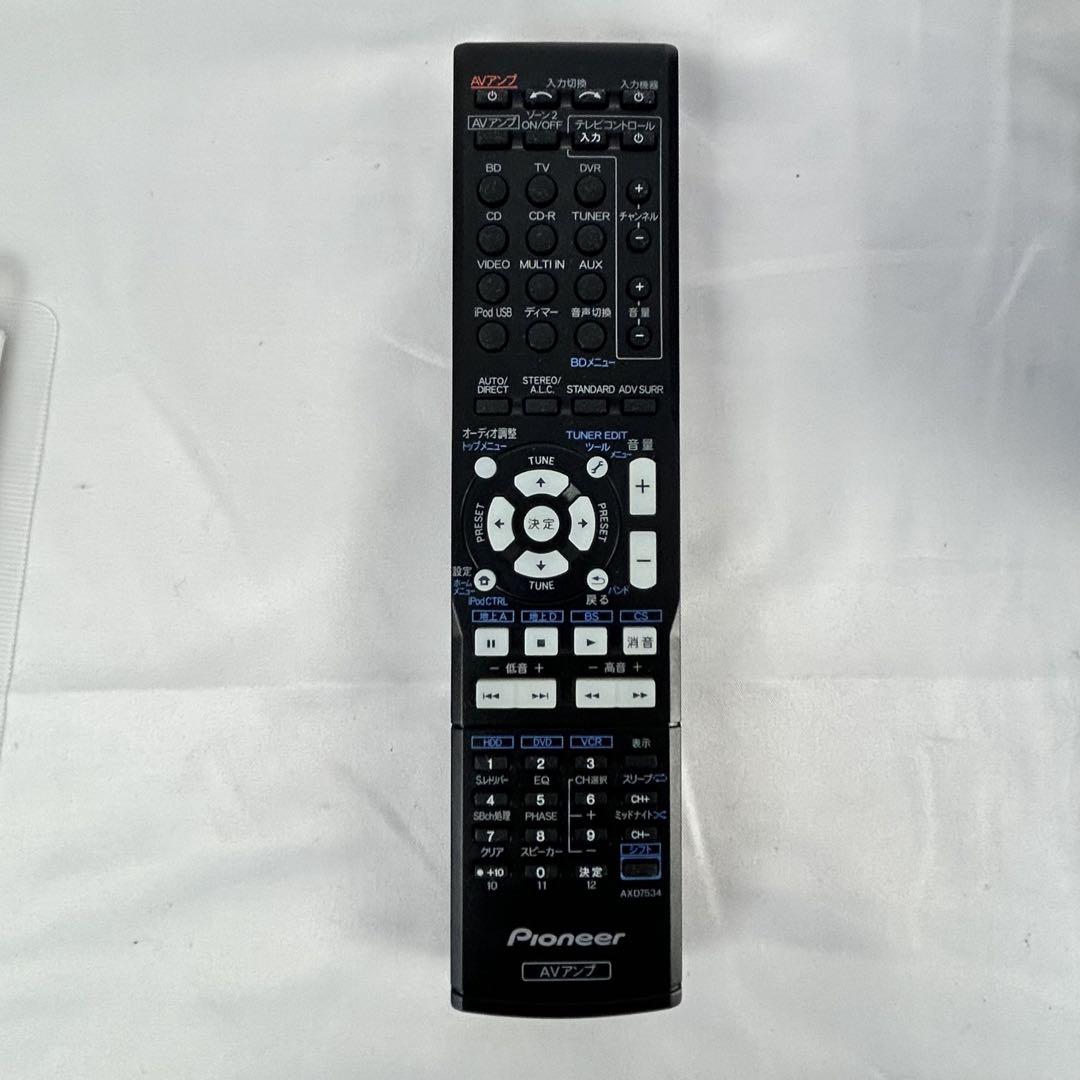 Pioneer AVアンプ VSX-819H リモコン 取扱説明書付