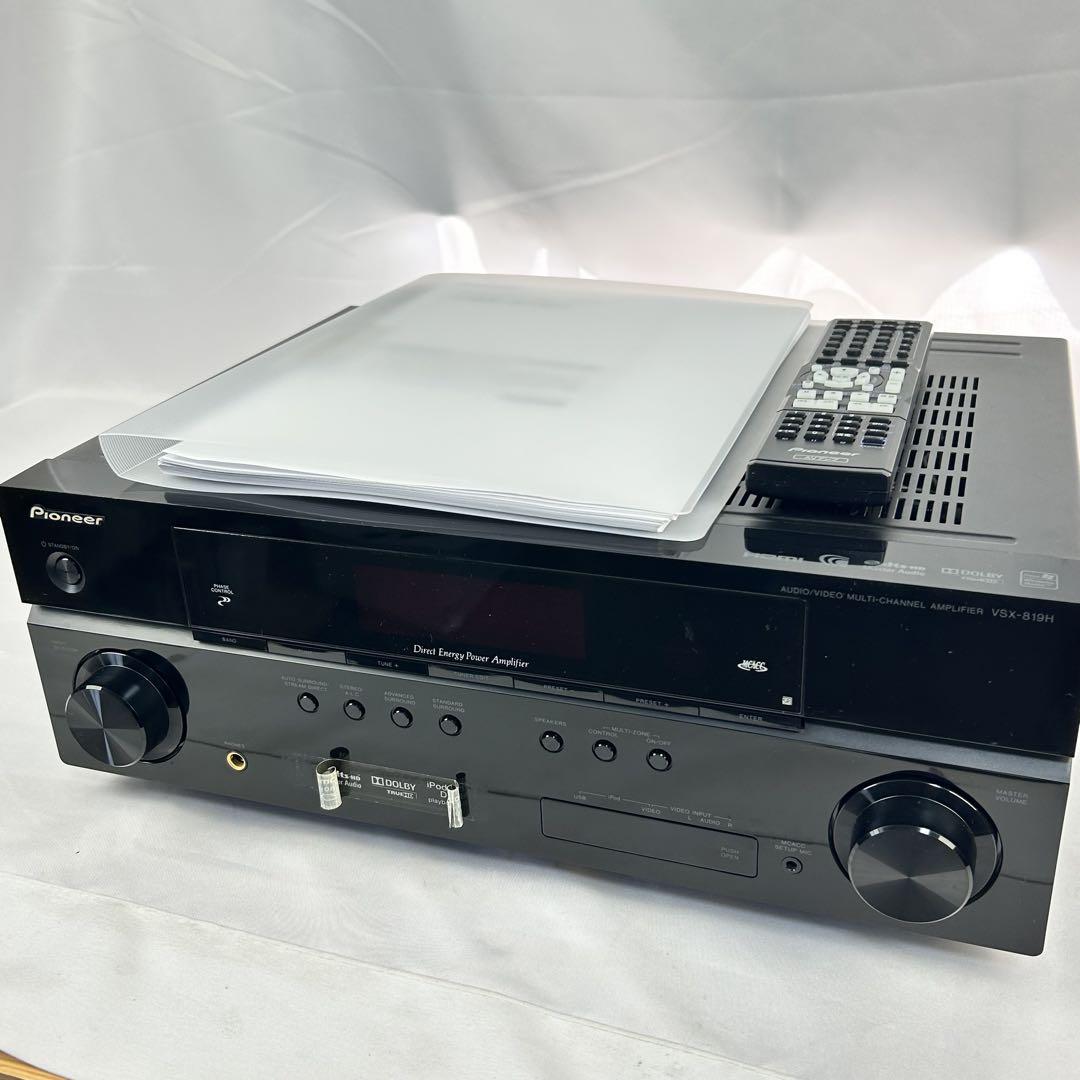 Pioneer AVアンプ VSX-819H リモコン 取扱説明書付