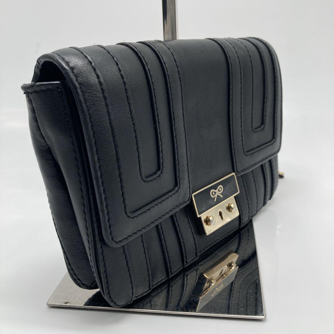 ✨美品✨アニヤハインドマーチ カーカー 2way ショルダーバッグ ブラック