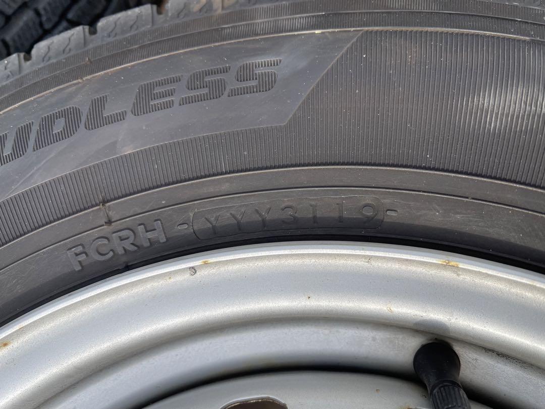 ボンゴバネットスタッドレスホイール付1台分165/80R14、145/80R12 画像3