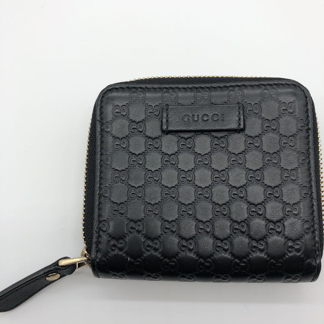 非常に高い品質 新品‼︎GUCCI グッチマイクログッチシマ 二つ折り財布 - 折り財布
