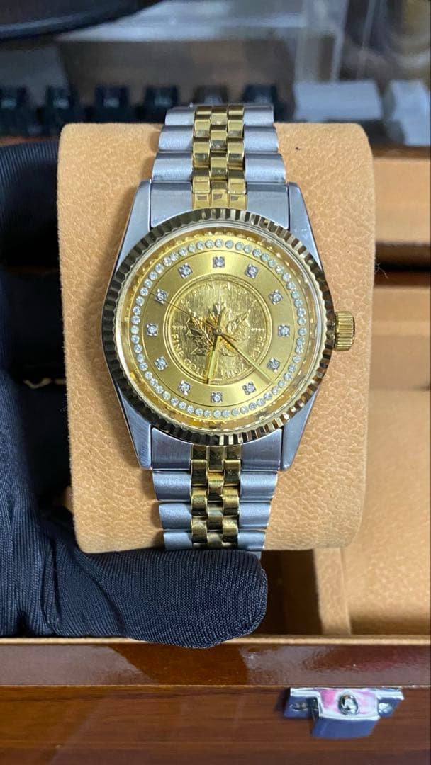 ロダニア スイス製 時計 腕時計 金貨入りRODANIA