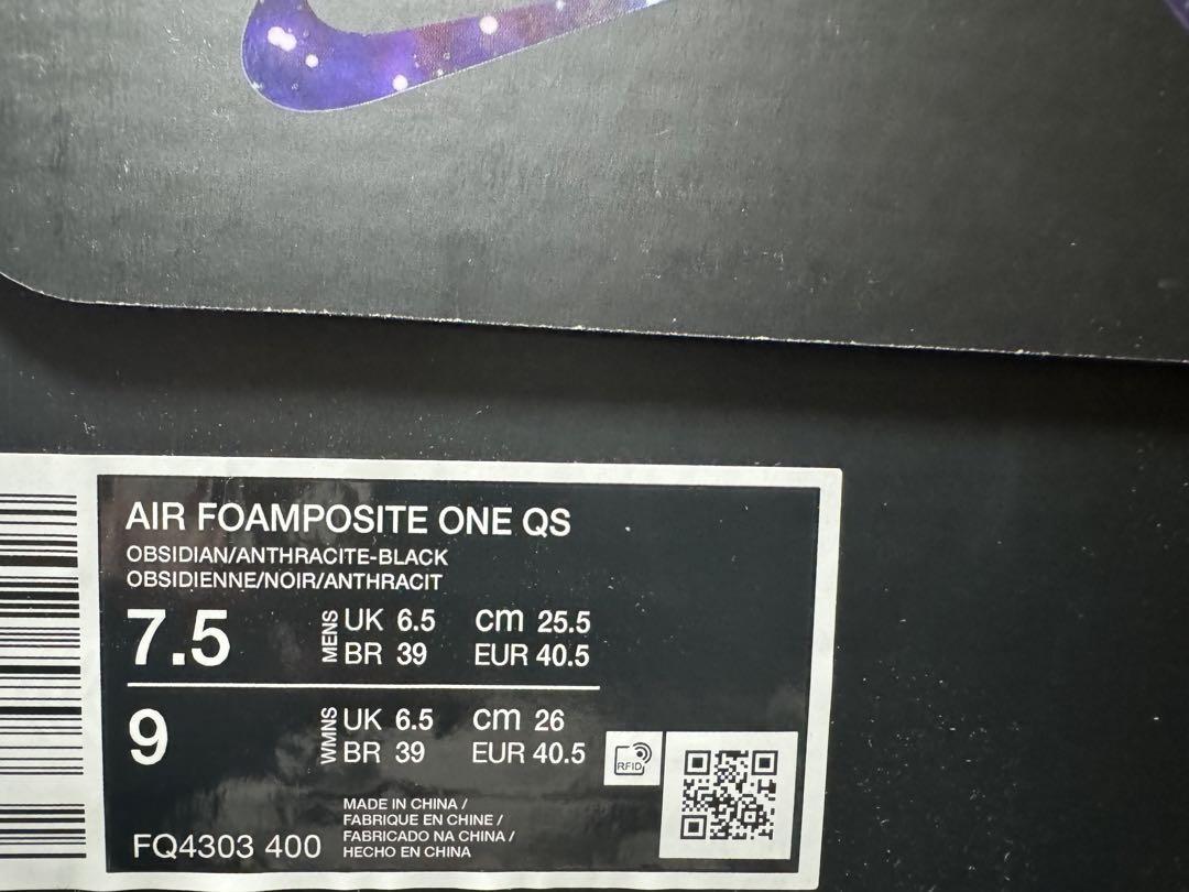 靴 Nike Air Foamposite One Galaxy 2025 25.5