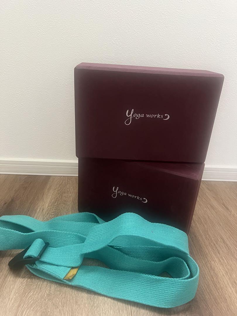 Yoga works ヨガブロックとストラップセット