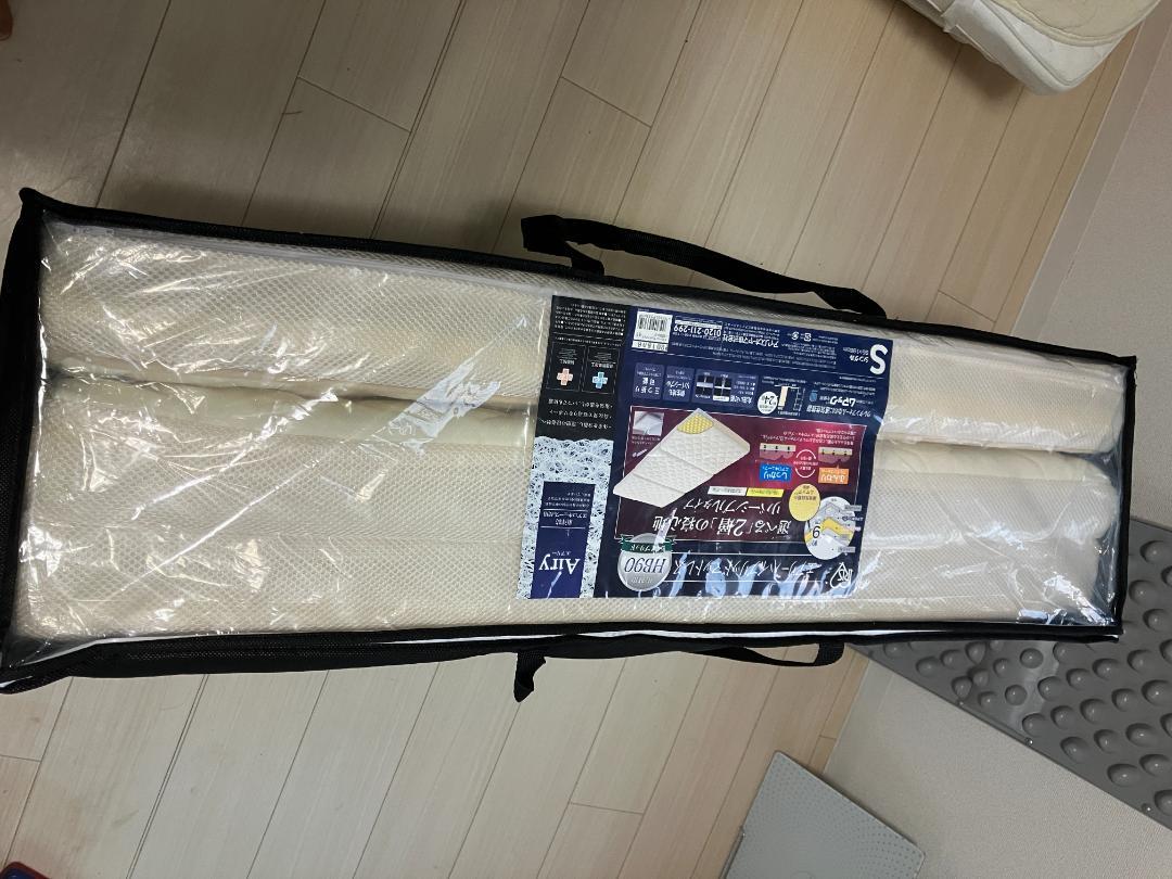新品 送料込 エアリー ハイブリッド HB90-S シングル 9cm厚 アイリス