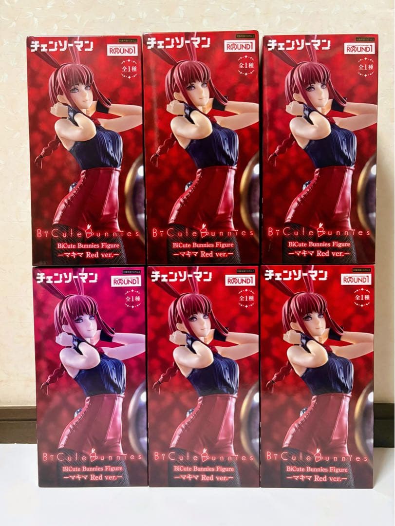 チェンソーマン フィギュア マキマ 6個セット ラウンドワンFuRyu