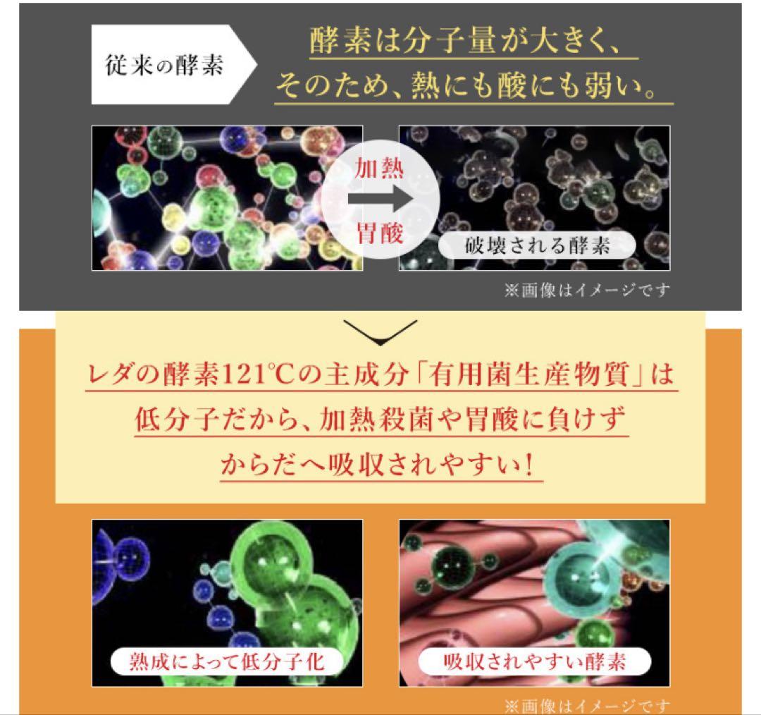 レダの酵素121°c 極上プレミアム ②4本 送料無料 7/20発送 酵素