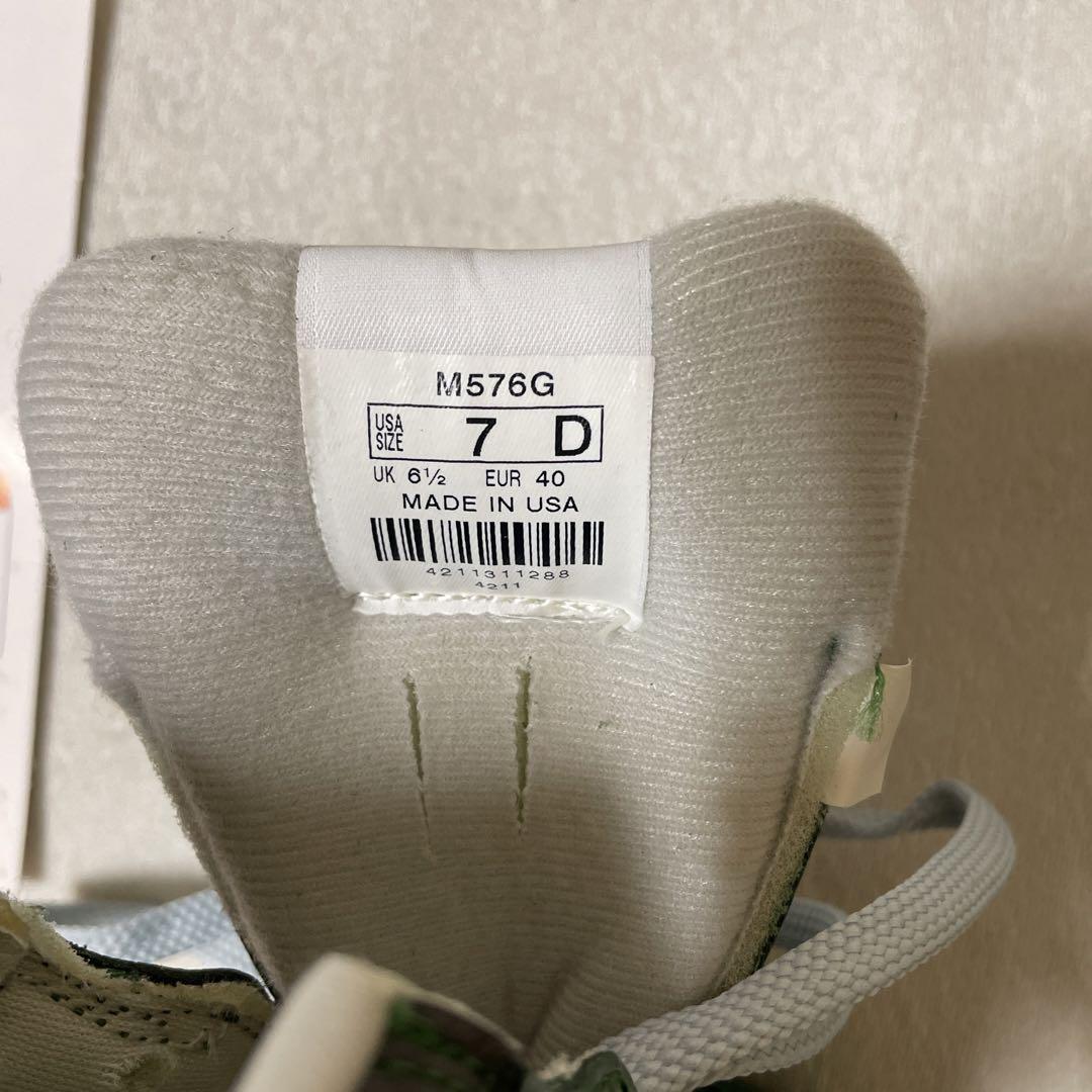 【USA製】New Balance M576G グリーン 緑【25cm】 画像15