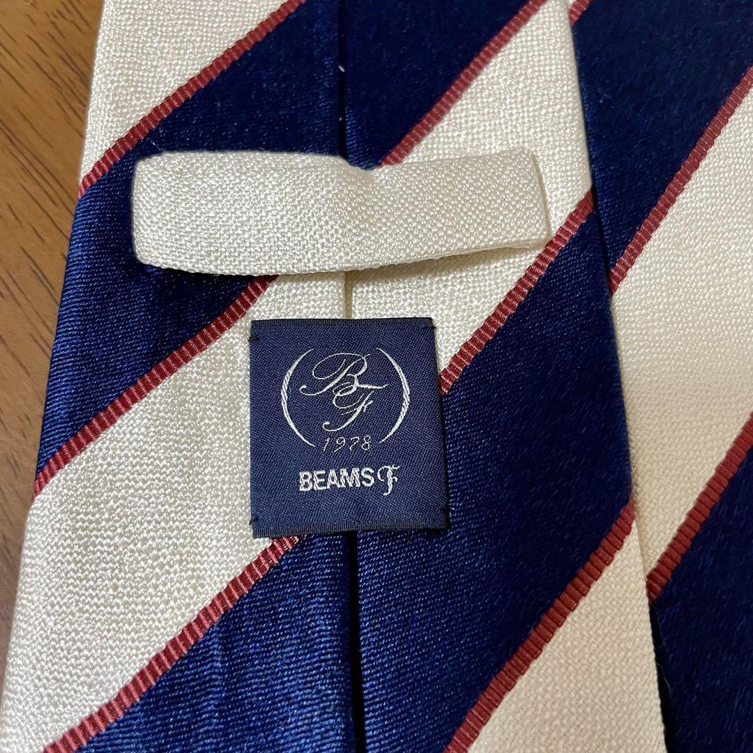 BEAMS F ビームスエフ レジメンタルストライプ ネクタイ
