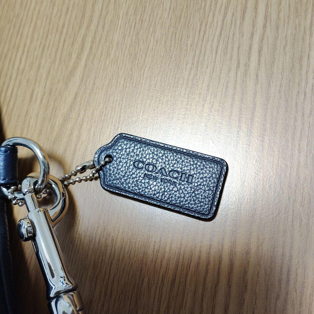 COACH ネイビー レザー ビジネスバッグ