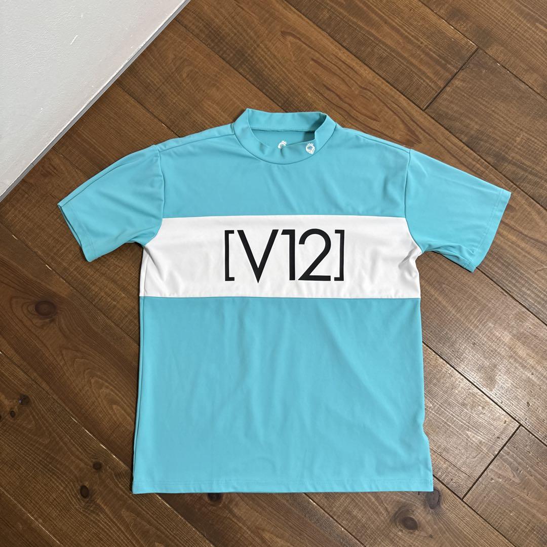 V12 モックネックシャツ　Lサイズ