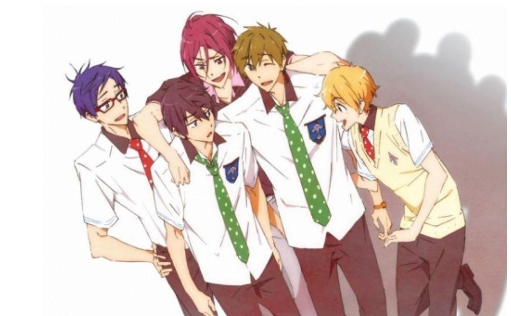 Free!　岩鳶高校水泳部、ジャージ上下、ウィッグ橘真琴、水着風コスプレ