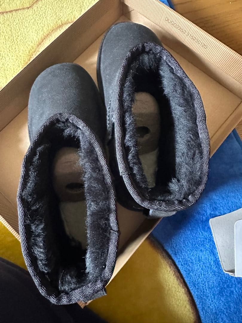 UGG ブラック ムートンブーツ 24cm UGG ブラック ムートンブーツ 24cm