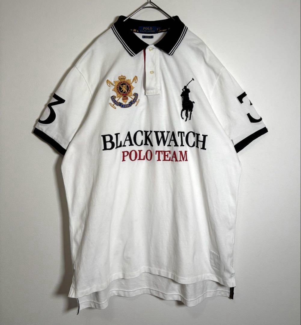 POLObyRalphLauren BLACKWATCH 刺繍ロゴ　ポロシャツ