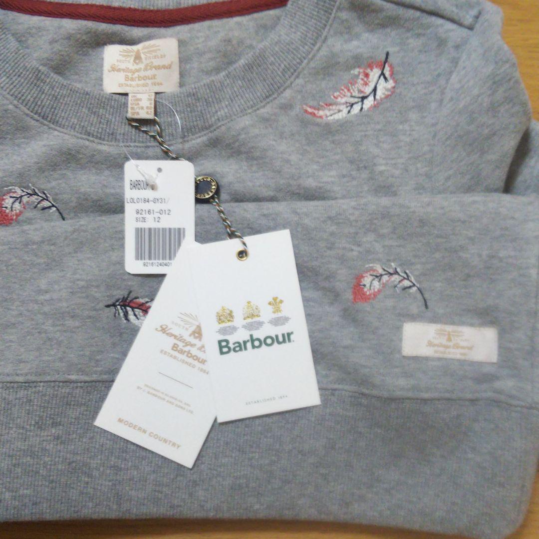 Barbour. size12 IYXC9-m24608078962 羽刺繍トレーナー新品 低価限定品