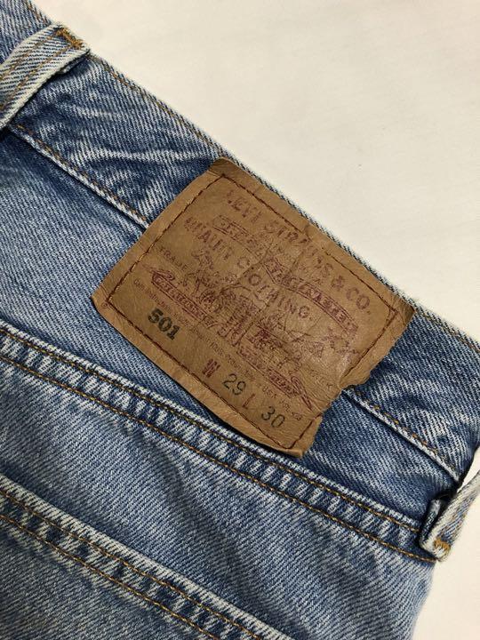 最先端 70s リーバイス 501 ビッグE デニム カットオフ ボタン裏6 ヒゲ