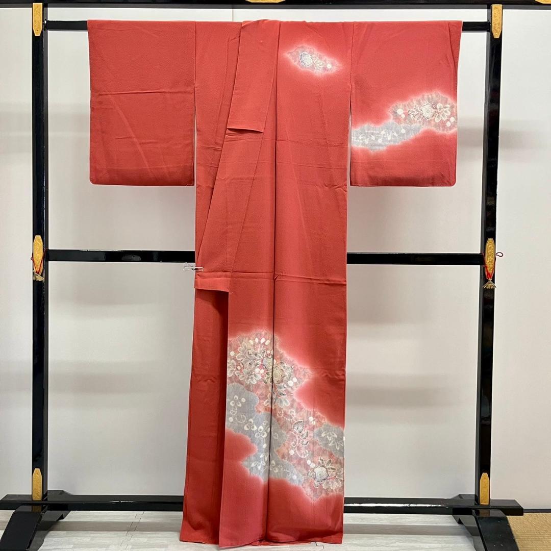 IS539 辻が花 付け下げ ちりめん ぼかし 正絹 - メルカリ