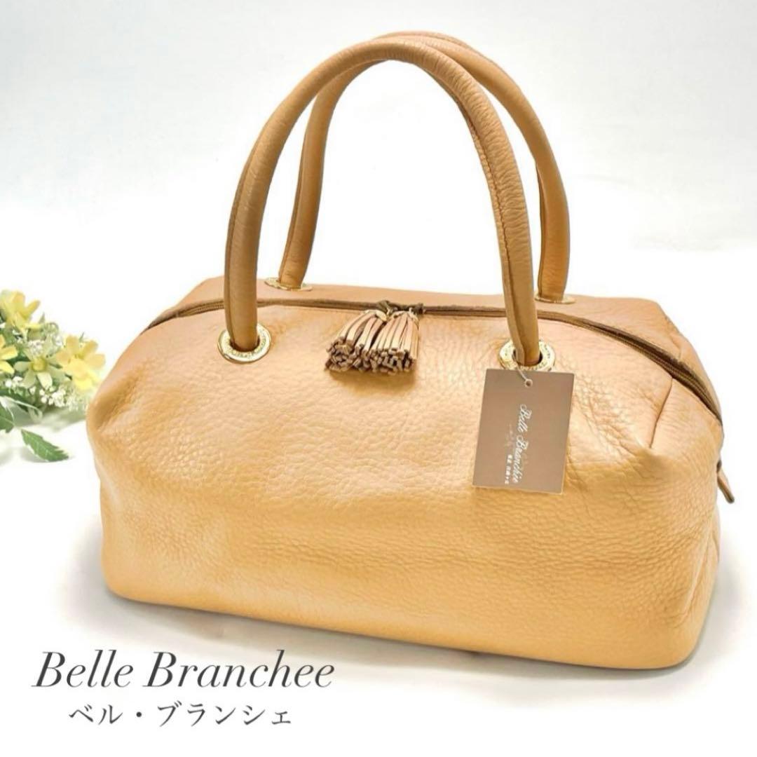 ベル ブランシェ レザー ハンドバッグ タッセル