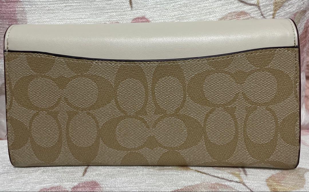 COACH☆価格66000円☆エンベロープ ウォレット・シグネチャー キャンバス