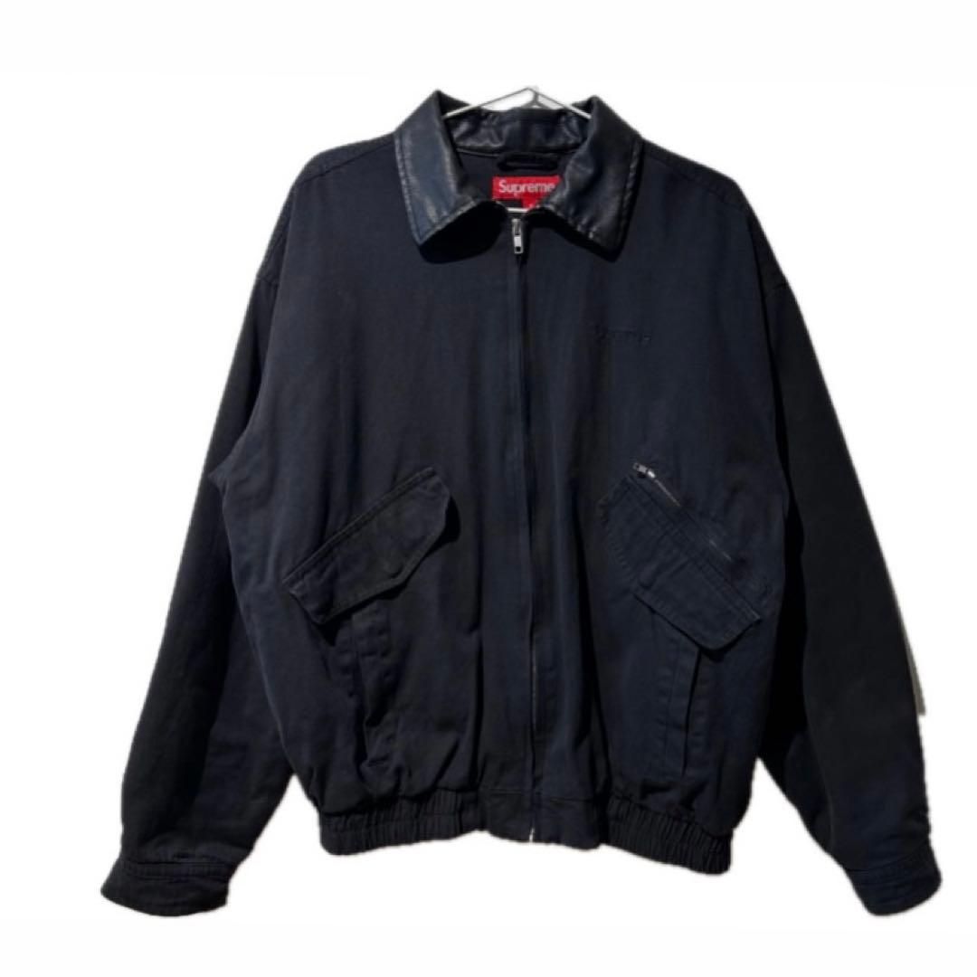 Supreme レザー Collar Utility JacketシュプリームM SUPREME