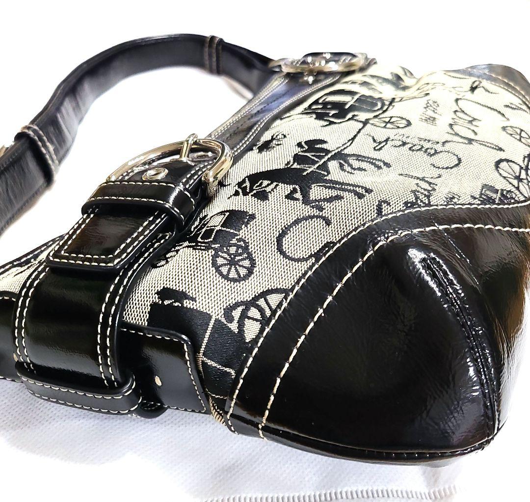 COACH コーチ ハンドバッグ ショルダーバッグ 馬車 キャンバス