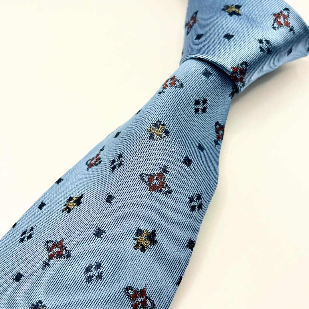 極美品✨ヴィヴィアンウエストウッド オーブ シルク ネクタイ 総柄