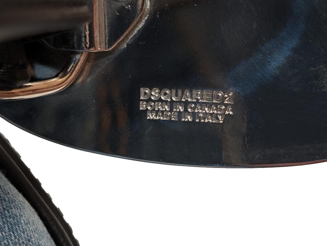 新品　DSQUARED2　ベルトバッグ　デニム　再構築　ハンドバッグ　2WAY