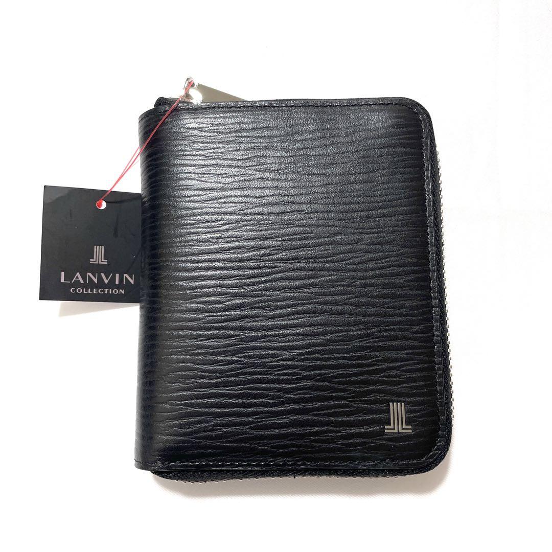新品　LANVIN collection　本革　財布　RHEIN　ブラック