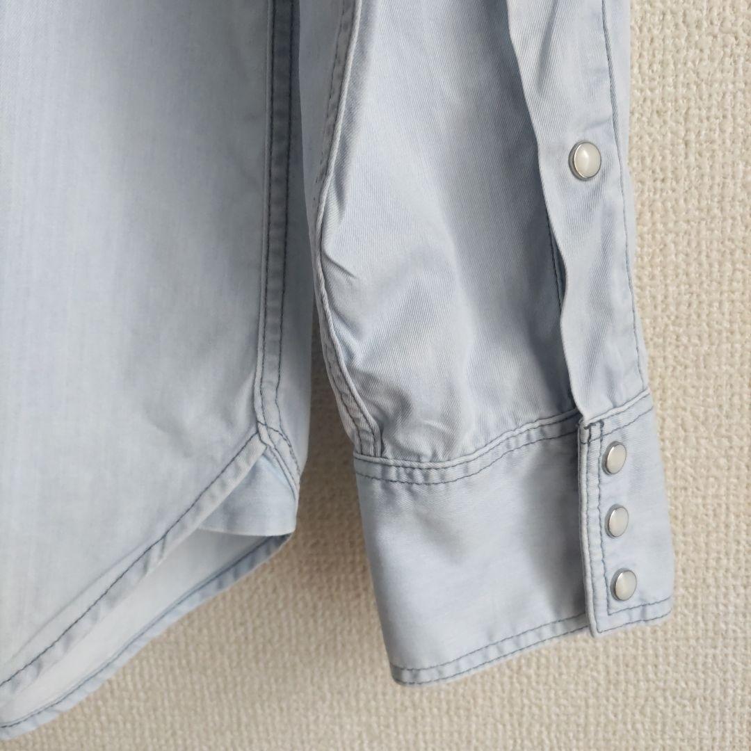 marka ウエスタンシャツ バンドカラー コットン100% 日本製 サイズ1