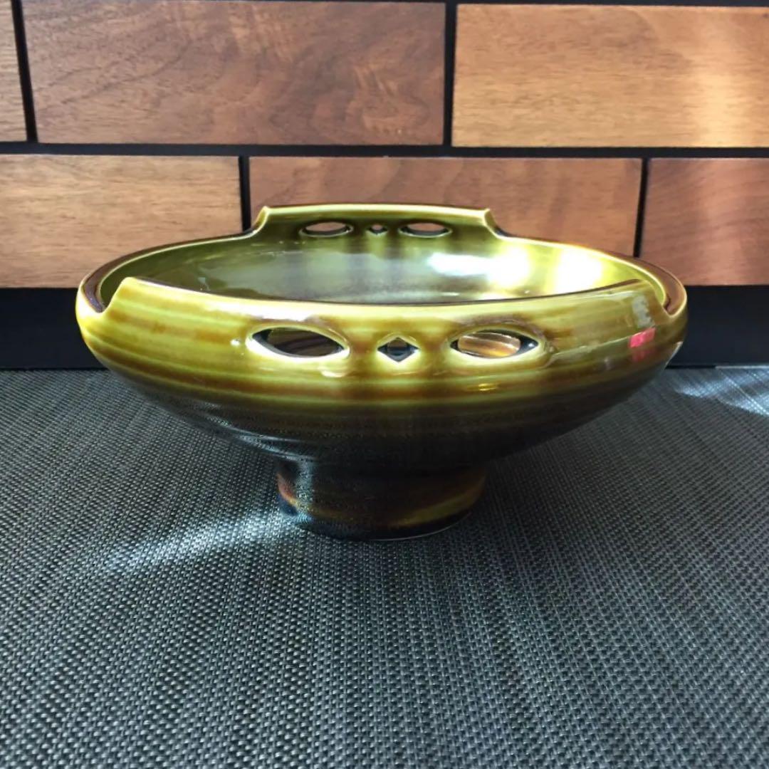 生け花 花器 花瓶 コンポート形 陶磁器          19