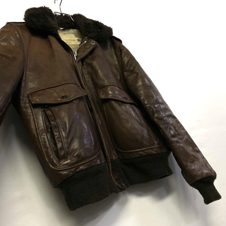 US製 レザー フライトジャケット メンズ40 KjaCw-m24618302814 80's古着 schott 好評人気