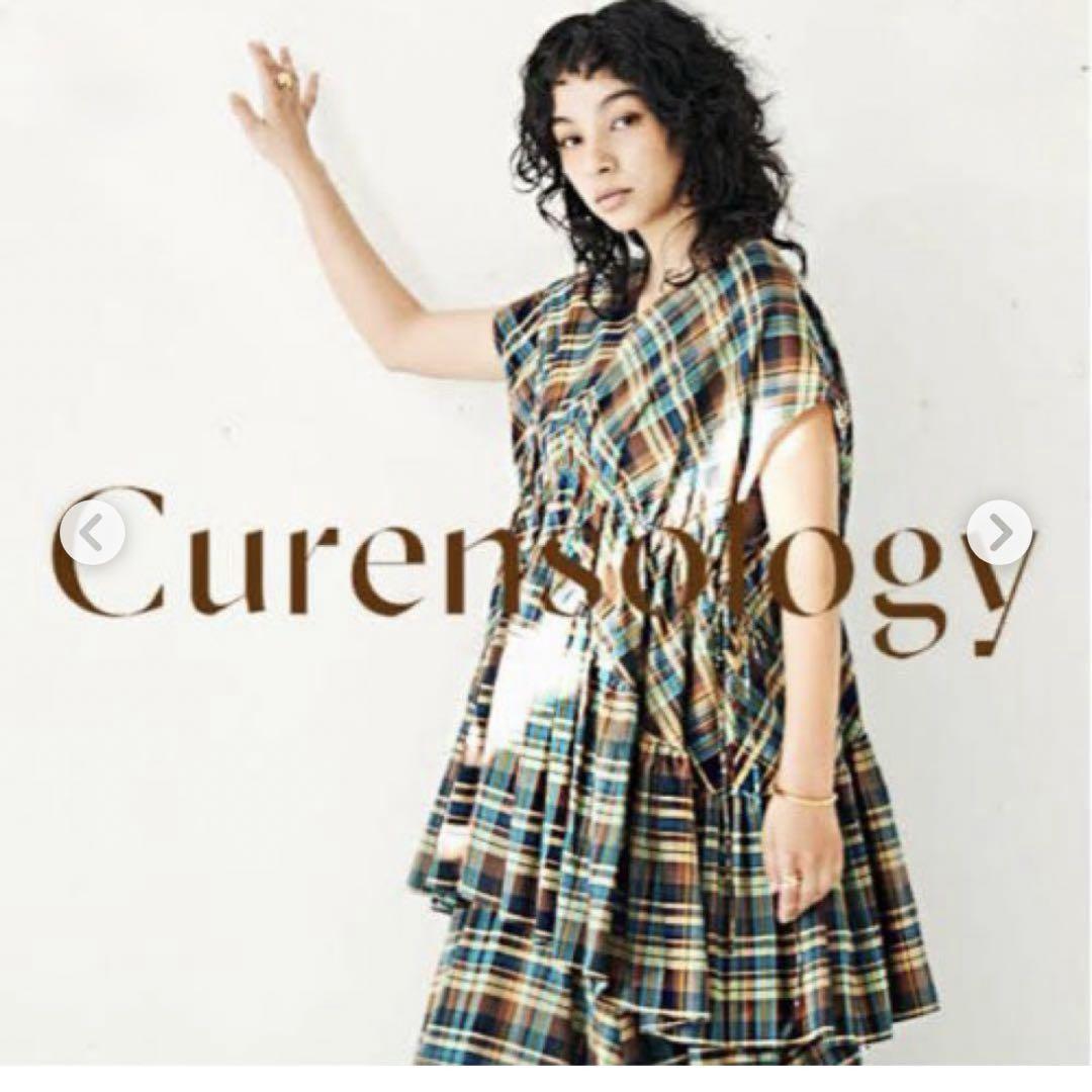 Curensology < C.S.G >スラブチェックブラウス定価35200円 美品Curensology ＜C.S.G＞スラブチェックブラウス定価35200円
