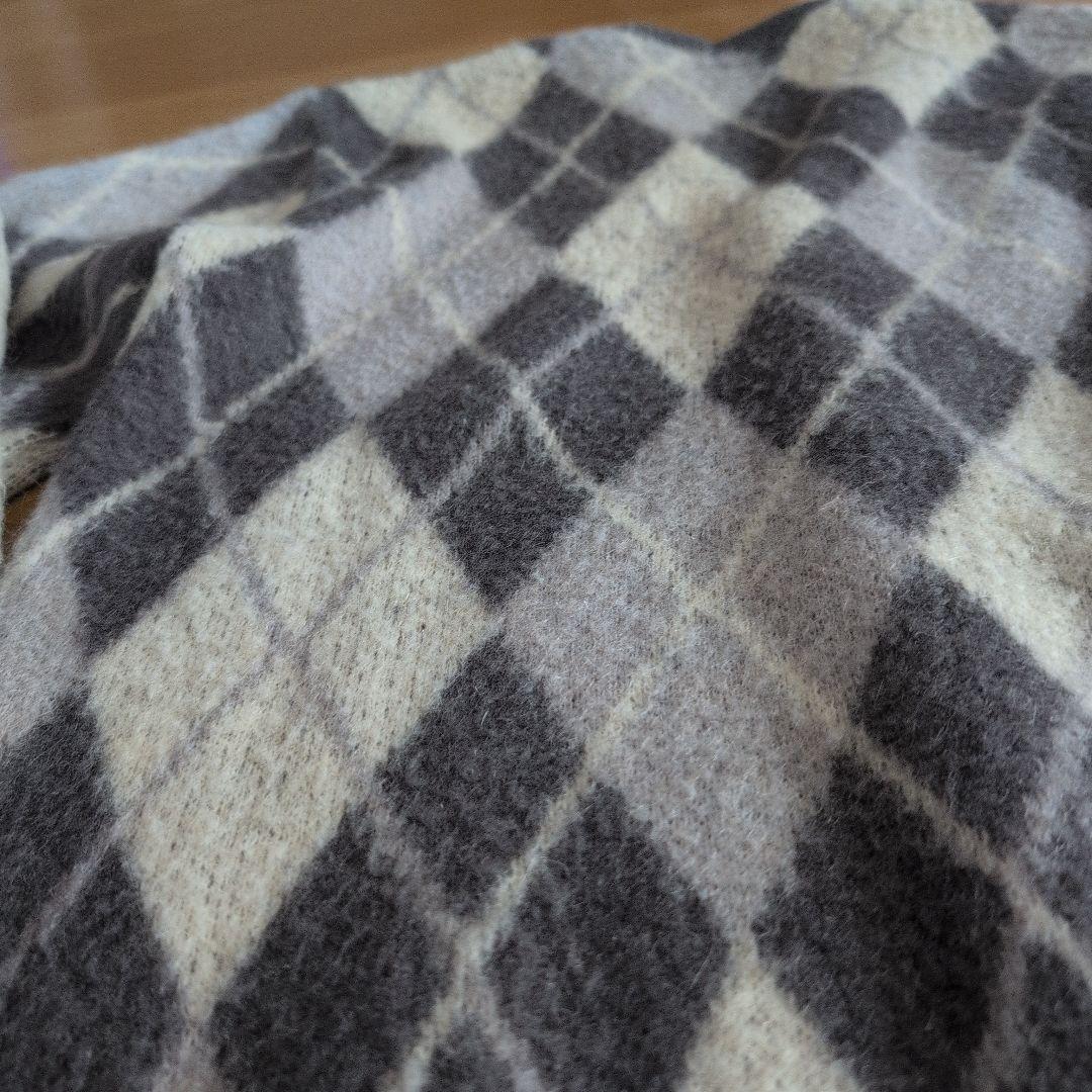 ヴィンテージ　60s シアーズ　モヘアカーディガン　アーガイル