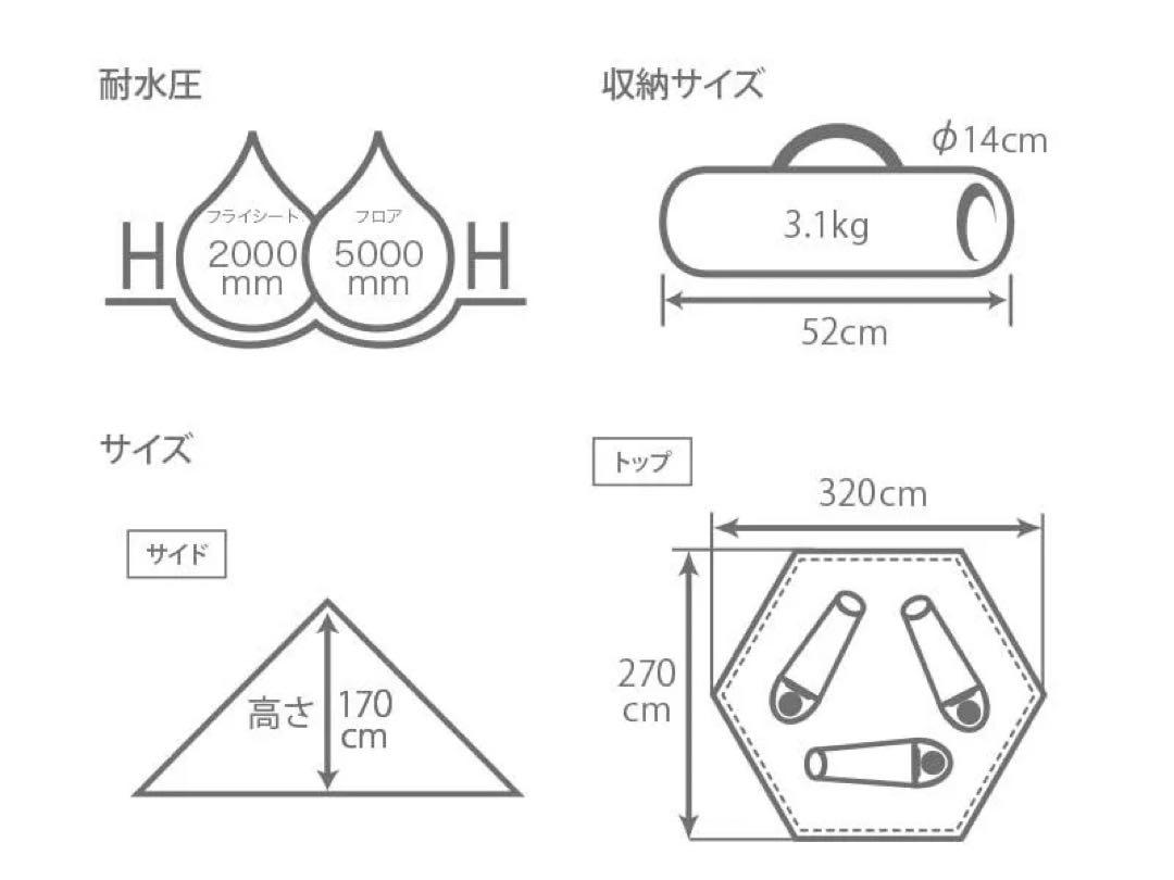 DOD ONE POLE (S) テント