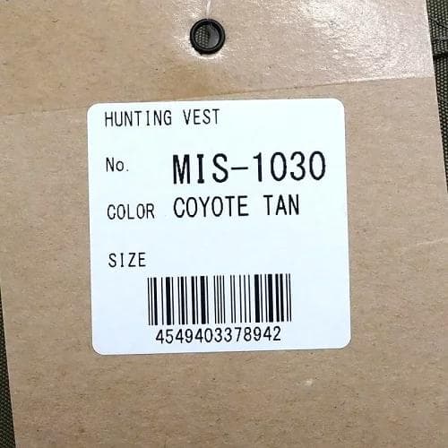 激安直営店激安直営店C0486S 新品 MIS アメリカ製 ハンティングベスト