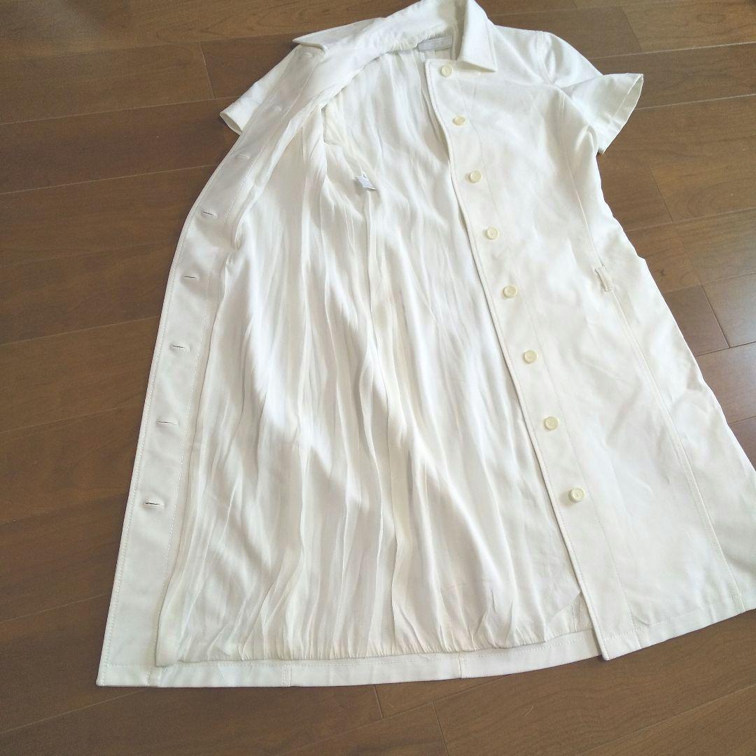 ky194 PRADA 半袖 膝丈ワンピース ホワイトXL LL PRADA DECORATOM_COM_BR