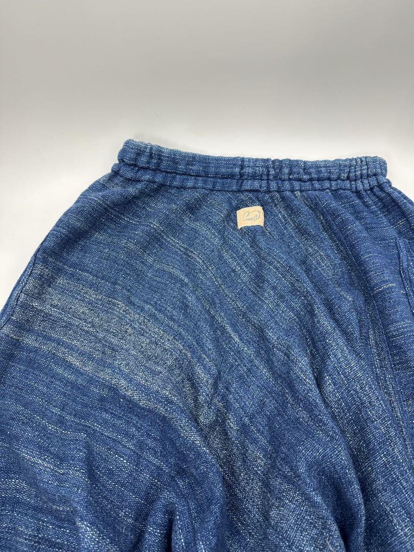 希少/美品/usaato/すすり インディゴ ムササビ パンツ/フリー