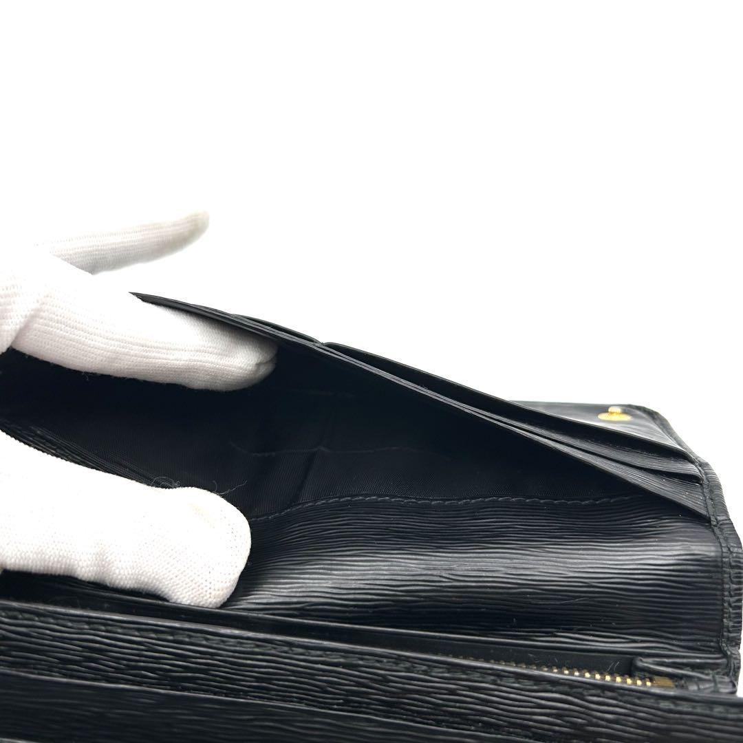 プラダ PRADA 長財布 ブラック 黒 サフィアーノ レザー